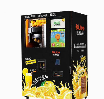 آلة بيع عصير الفاكهة الطازجة Saimon وعاء ضغط PLC 800W للمطار