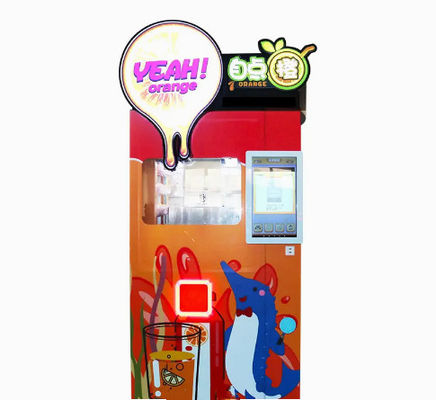 شرب عصير البرتقال آلة بيع 400W مع نظام التبريد