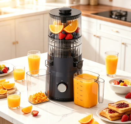 عصير مضغ بطيء من نوع Smart HJ103A الصلبة الصحي السعيد والملون مع 4 خيارات لونية، 135mm الهبوط العريض، 200W الصحافة الباردة والتنظيف الذاتي