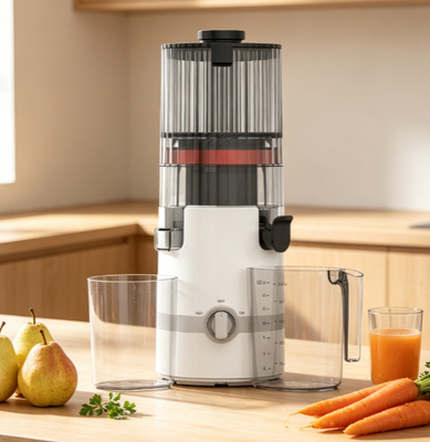 عصارة منزلية فاخرة Fresh Smart HJ102B - قادوس كبير، تشغيل هادئ وتصميم سهل التنظيف