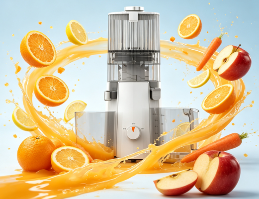 عصير مضغ بطيء مع 135 ملم، 200 واط محرك، خالية من BPA